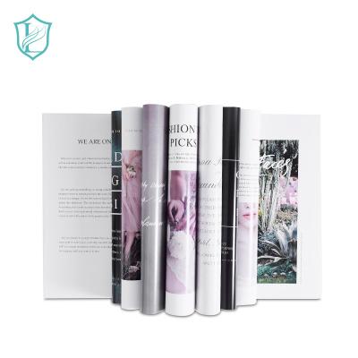 China paper & Custom cardboard magazine maker book brochure printing art surface finish stitched saddle binding paper softcover wholesale for sale