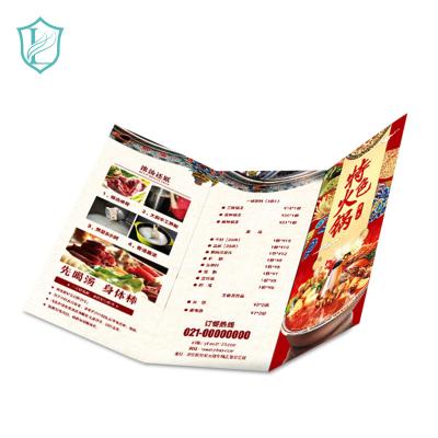 China paper & Cardboard Customized Size Restaurant Menu Custom Design Advertising Brochure / Flyer / Catalog Booklet Printing Wholesale for sale