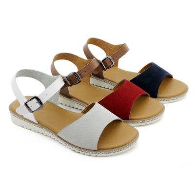 China CUSHIONING Comfortable Flat Women Sandals Shoes-Woman-Beach Summer Woman Sandal for sale