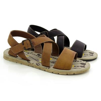 China Flat 2021 Beach Summer Designer Sandals Shoes And Slipper Custom Made Men for sale