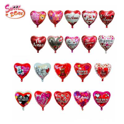 China 18 Inch Valentine's Day Heart Shape Party Happy Balloon Gift Toy for sale