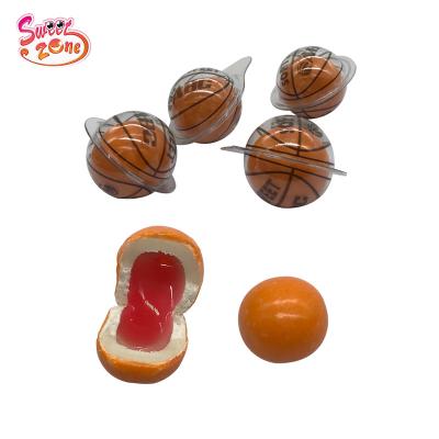 China Happy Basketball Bubble Gum Center Filled Jelly Jam SZG-208-3 SZG-208-3 for sale