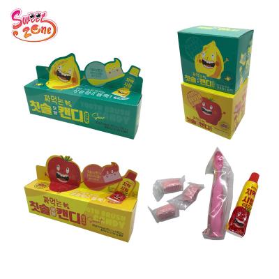 China Jelly Jam Natural Fruity Toothpaste Natural Candy & Candy Press Liquid Toothbrush for sale