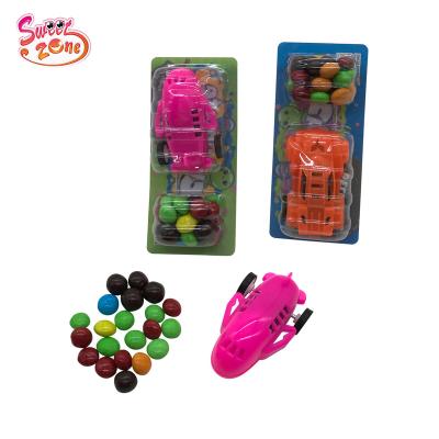 China Cartoon Toys Mini Car Toy And Delicious Cartoon Toys Chocolate Bean Candy for sale