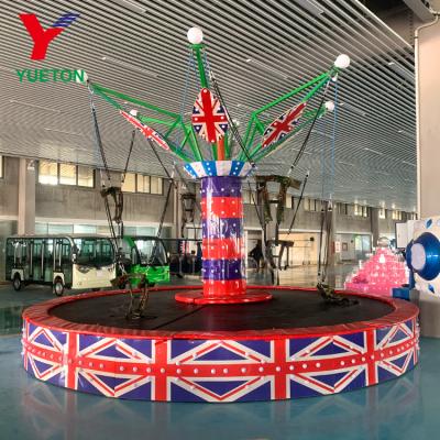 China Without Protective Amusement Park Net Equipment Around Euro Bungee Jumping Trampoline With CE For Kids for sale