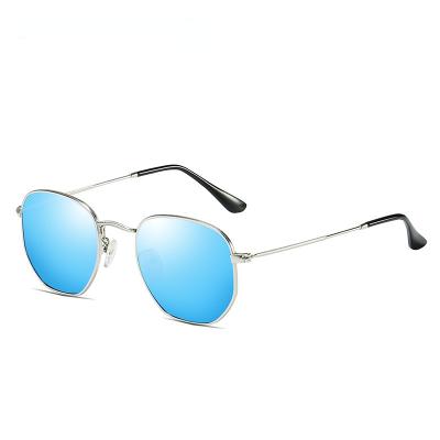 China Fashion sunglasses round brand classic men's sunglasses luxury travel sunshade women's sunglasses mirror shape metal frame sunglasses wholesale for sale