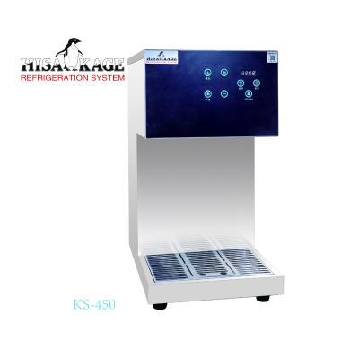 China Single-temperature good quality snow ice maker KS-450 for milk ice cola beer juice and Japanese food with seafood for sale