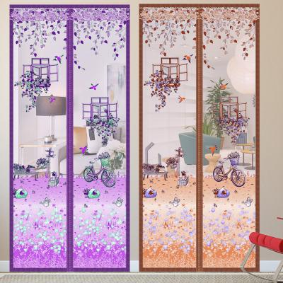 China Amazon Newest Modern Durable Garage Printing Magnetic Door Screen for sale