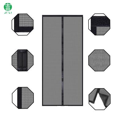 China Automatic Closing Heat Resistant Fiberglass Anti Mosquito Easy Install Dust Proof Magnet Folding Customized Wholesale Screen Door for sale