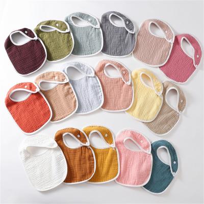 China Fashion Wholesale Customize Baby Saliva Towel 6 Layer Cotton Muslim Bib Newborn Wash Face Towel for sale