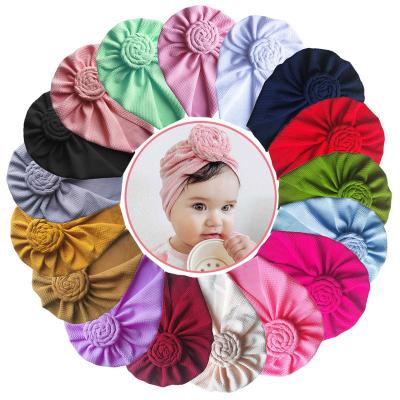 China New European and American style baby turban hat soft hospital baby beanie hats knitted newborn baby cap hats for sale