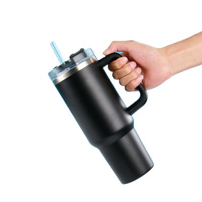 China Viable ON Mug 40oz Vacuum Insulated Cups Tumbler With Handle Lid Straw Keeps Cold Up To 24 Hours Travel Mugs for sale