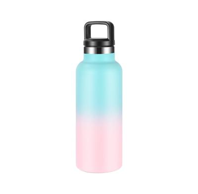 China Viable Custom Color 500ml Water Bottle Vacuum Bottle Free Standing Double Wall Metal Insulated Travel Drinking Bottle for sale