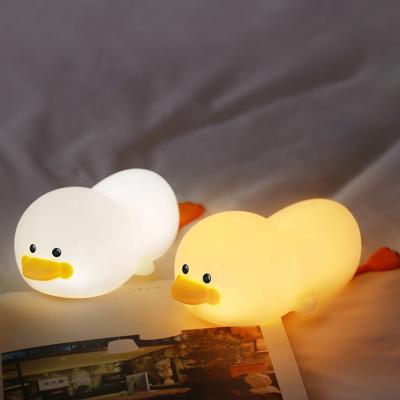 China Novelty Gift Custom Cartoon Zero LED Night Light USB Touch USB Lamp Kids Animal Cute Changing Baby Kids Silicone Night Lights for sale