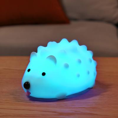 China Music Change/Reset Light Color Changing Bedside Lamp Kids Gift Silicone Led Night Light for sale