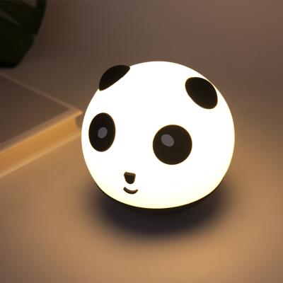 China Eco-friendly Bedroom Table New Arrivals Panda Kids Gifts Colorful Children Decorative Soft Led Night Light Lamp for sale