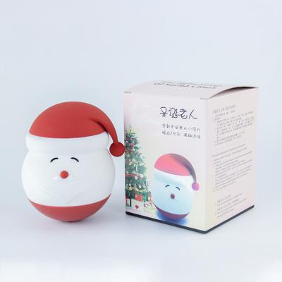 China Eco - Friendly Small Round Santa Claus Control LED Night Light Lamp , Night Lightning Lamp For Christmas for sale