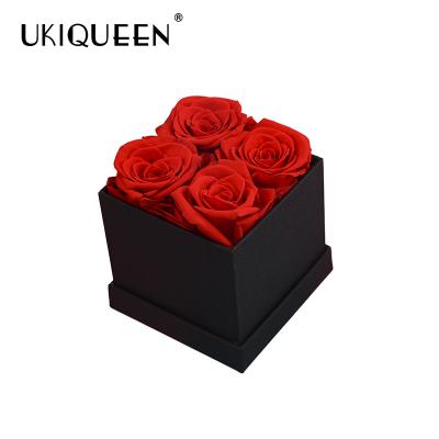 China hot sale 100% real natural rose natural eternal flower 4 preserved 9 16 rose small rose place box for sale