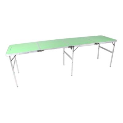 China 4 Sestions Modern Black Folding Picnic Table 2.4m Beer Pong for sale