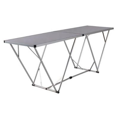 China Customized 2 Section Aluminum Folding Wallpaper Sticking Table for sale