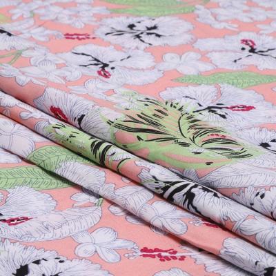 China Simple High Quality Fashion Rayon China Flower China Custom Woven Colorful Challis Fabric For Dress for sale