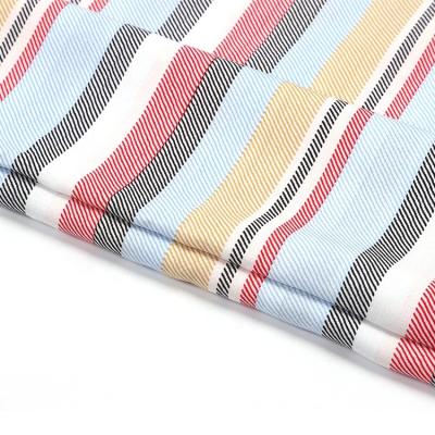 China China factory woven plain colored rayon stripe print fabric for handkerchief for sale