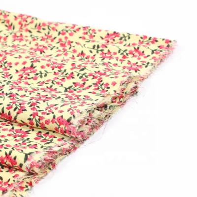 China Plain Sofa Stocklot Viscos Flowers Floral Printed Patterned Viscous Rayon Fabric for sale