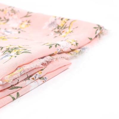 China Custom Print Memory Soft Polyester Chiffon Fabric For Dress for sale