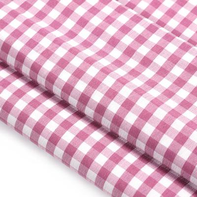 China Plain Wholesale Polyester Stretch Plaid Screened Fabric For School Uniform for sale