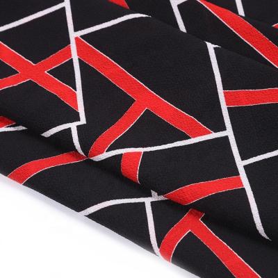 China Red Black Memory African Hawaiian Print 100% Polyester Upholstery Uniform Fabric for sale