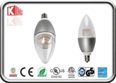 China Wärmen Sie die weiße Energiesparende Kerzen-Glühlampe-hohe Helligkeit 5W LED zu verkaufen