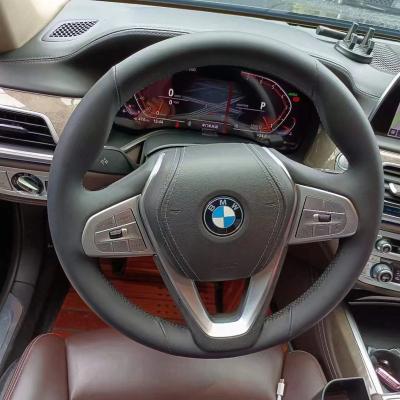 China Luxury hot sale business/fashion steering wheel covers for luxury anti suede skin carbon fiber sports car interior accessories for sale