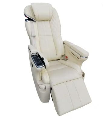 China Single Seat Customized Luxury Electric Adjustable Aviation Car Seats Heat Massage VIP Captain Seat Set For Sprinter Hiace Coaster for sale