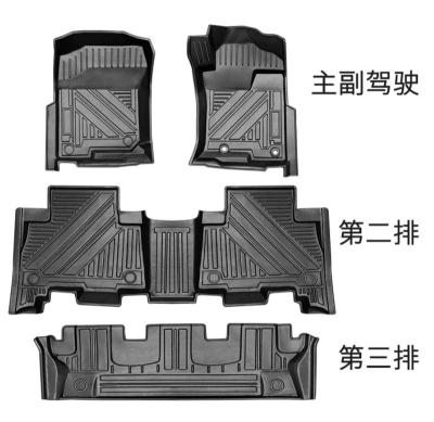 China Sports Strip Fits 2021 Toyota Overlord LC150 Prado PRADO Right Hand Drive Car Rubber Foot Mats for sale