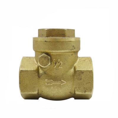 China General Brass Hard Seal Air Check Valve NPT Swing Check Valve for sale