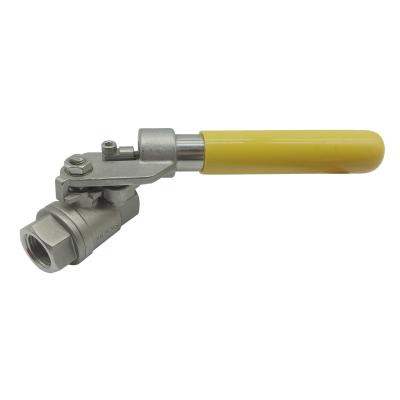 China General Deadman Handle Stainless Steel Ball Valve for sale