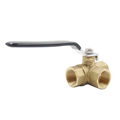 China General Brass 3 Way Diversion Ball Valve.L Port for sale