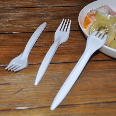 China Disposable Food Grade Cutlery Material Food Grade PP Fork Cutlery For Party for sale