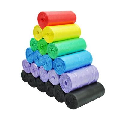 China BIODEGRADABLE Eco Friendly Colorful Plastic Disposable Garbage Bag Garbage Bag Waste Bag On Roll for sale