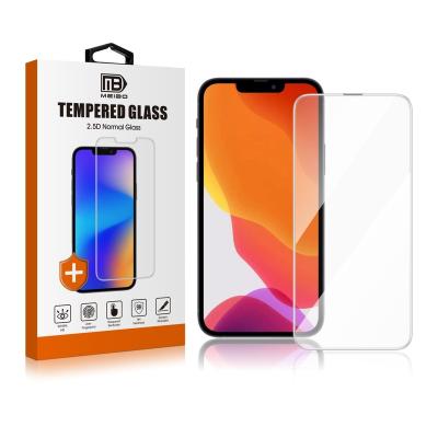 China Wholesale 9h 2.5d Anti-Explosion Clear Dustproof Silk Phone Screen Protector Glass Tempered Glass For Iphone for sale