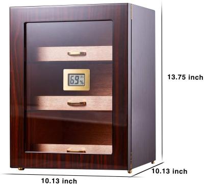 China 3 Largest Handmade Drawers and Cabinet Cedar Lined Cigar Box Spanish 2 Humidor Cigar Humidor for sale