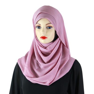 China 2020 Classic Big Plus Size Malaysia Chiffon Wholesale Chiffon Hijab Plain Luxury Shawl For Muslim Women for sale