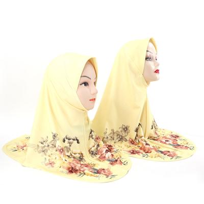 China Breathable 2022 New Custom Beautifully Printed Hijab Al Amira Hijab Ladies And Girls Hijab Set Of 2 Pieces for sale