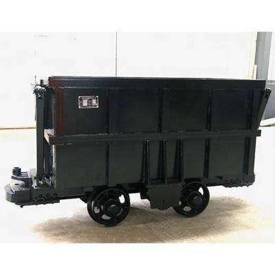 China energy & MCC1.2 Mining Trolley Curved Rail Side Dump Mine Car Tunnel Unloading Rail Side Mine Trolley Machine for sale