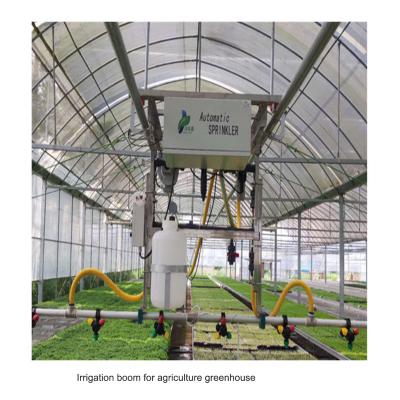 China Automatic mobile sprinkler machine irrigation booms for agricultural greenhouse for sale