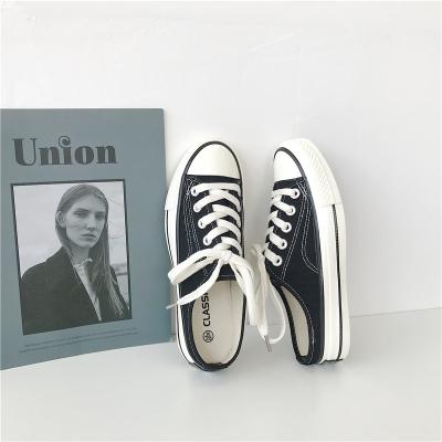 China 2021 Fashion Trend Flat Casual Women's Canvas Shoes For Girl for sale