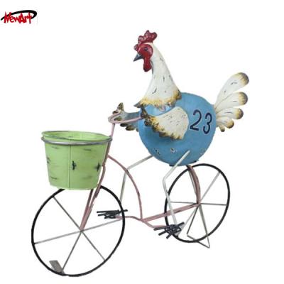 China Modern French Style Plant Pot Unique Garden Ornaments Bicycle Plant Pots for sale