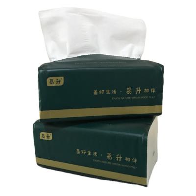 China Pocket Tissue Custom 100% Virgin Wood Pulps 420 Sheets 175mm*160mm Facial Tissue Paper for sale