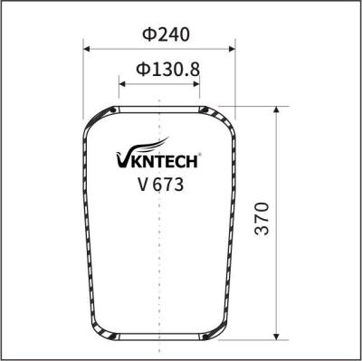 Κίνα Ανοίξεις αέρα λεωφορείων VKNTECH W01-095-0198 Contitech 673N 9051 ISO9000 προς πώληση