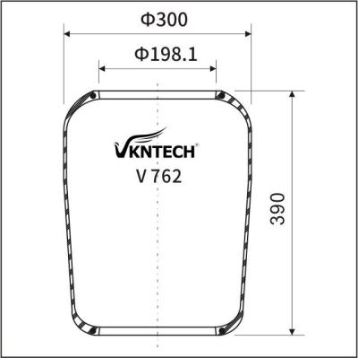 China 4.731.013.000 Bus Air Springs 1R2D 390 360 Goodyear 9010 Semi Trailer Air Bags VKNTECH V762 for sale